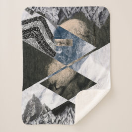 Darwin war Geologe Small Sherpa Blanket Sherpadecke