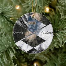 Darwin war Geologe und Keramik Ornament