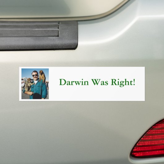 Darwin war recht! autoaufkleber (Auf Auto)