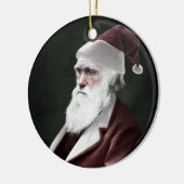 Darwin Weihnachtsmann Keramik Ornament (Links)