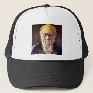 Darwin "Wert des Lebens" Weisheitszitate Geschenke Truckerkappe