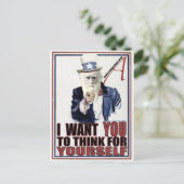 Darwin Will Ihnen Postkarte (Stehend Vorderseite)