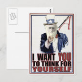 Darwin Will Ihnen Postkarte (Vorne/Hinten)