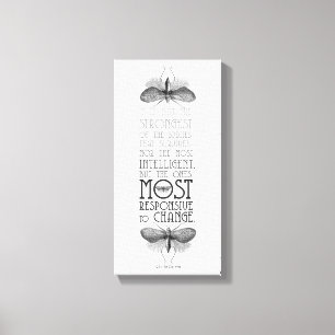 Darwin-Zitat-Überleben von anwendbarstem Leinwanddruck