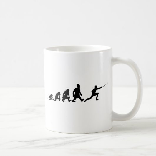 Darwinfechten Kaffeetasse (Rechts)
