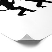 Darwinische Evolution des Rap "RAPPER" Art Poster (Ecke)