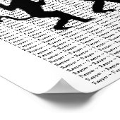 Darwinische Evolution des Rap "RAPPER" Art Poster (Ecke)