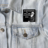 Darwinists für Hillary Clinton Button (Beispiel)