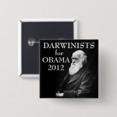 Darwinists für Obama Button (Vorne & Hinten)