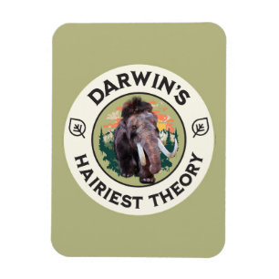 Darwins haarigste Theorie Wolliges Mammut  Magnet