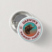 Darwins hellste Theorie Niedlich Wooly Mammoth Button (Vorne & Hinten)