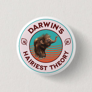 Darwins hellste Theorie Niedlich Wooly Mammoth Button
