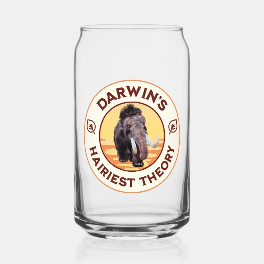 Darwins hellste Theorie Niedlich Wooly Mammoth Dosenglas (Vorderseite)