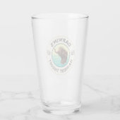Darwins hellste Theorie Niedlich Wooly Mammoth Glas (Rückseite)