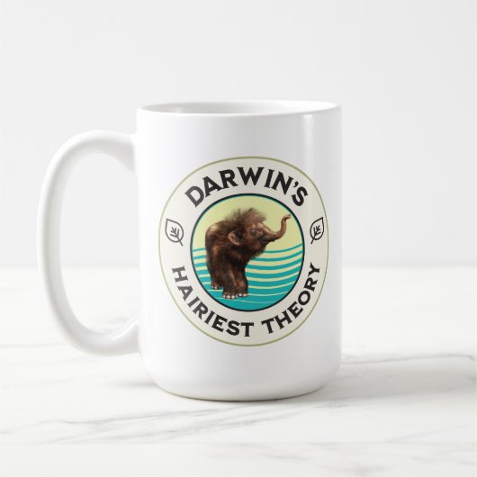 Darwins hellste Theorie Niedlich Wooly Mammoth Kaffeetasse (Links)