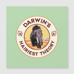Darwins hellste Theorie Niedlich Wooly Mammoth Magnetkarte