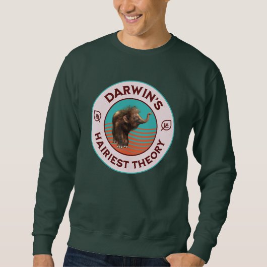 Darwins hellste Theorie Niedlich Wooly Mammoth Sweatshirt (Vorderseite)