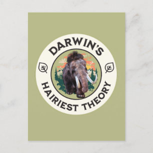 Darwins hellste Theorie Wooly Mammoth Feiertagspostkarte