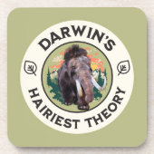 Darwins hellste Theorie Wooly Mammoth Getränkeuntersetzer (Vorderseite)