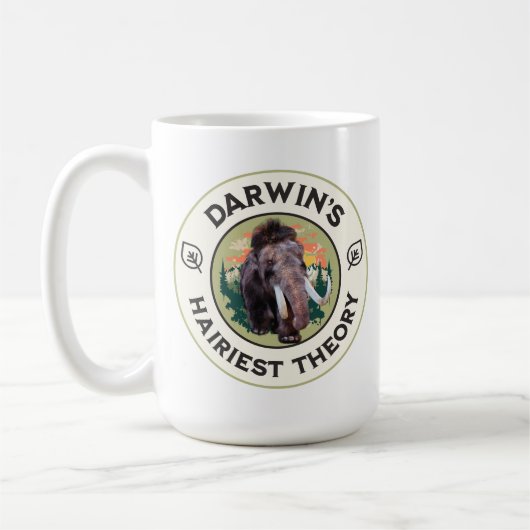 Darwins hellste Theorie Wooly Mammoth Kaffeetasse (Links)
