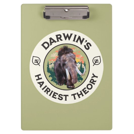 Darwins hellste Theorie Wooly Mammoth Klemmbrett (Vorderseite)