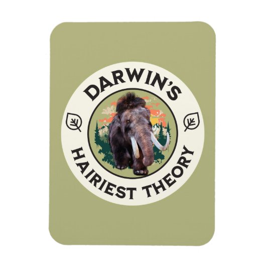 Darwins hellste Theorie Wooly Mammoth Magnet (Vertikal)