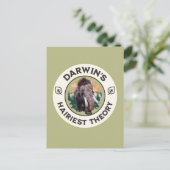 Darwins hellste Theorie Wooly Mammoth Postkarte (Stehend Vorderseite)