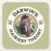 Darwins hellste Theorie Wooly Mammoth Rechteckiger Pappuntersetzer (Vorderseite)