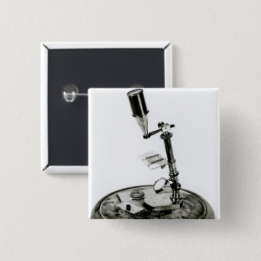 Darwins Mikroskop Button (Vorne & Hinten)