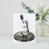 Darwins Mikroskop Postkarte (Stehend Vorderseite)