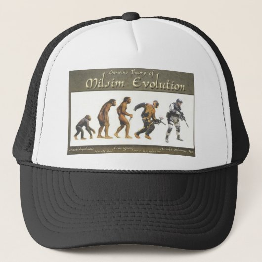 Darwins Theorie Truckerkappe (Vorderseite)