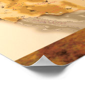 Darwins World Twisted Earth Map mit Hintergrund Poster (Ecke)