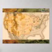 Darwins World Twisted Earth Map mit Hintergrund Poster (Vorne)