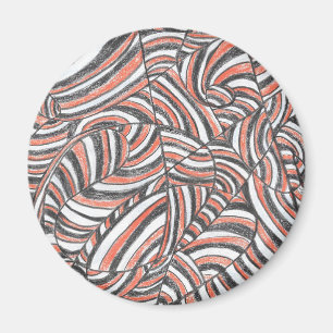 Darya   Abstrakte handgezeichnete Kunstmagnete Magnet