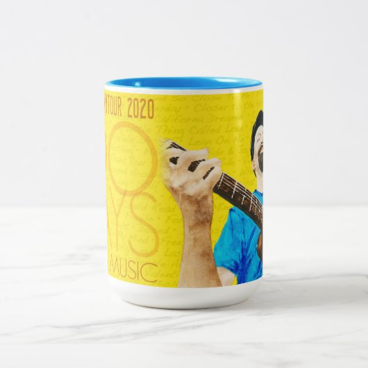 Daryl Shawn 100 Days of Live Music Coffee Tasse (Mittel)