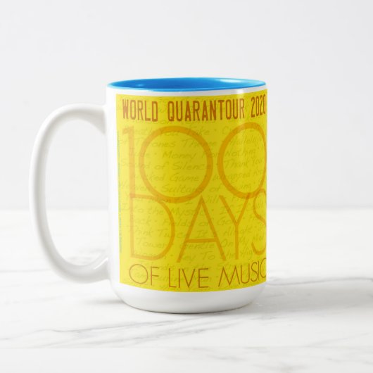 Daryl Shawn 100 Days of Live Music Coffee Tasse (Links)
