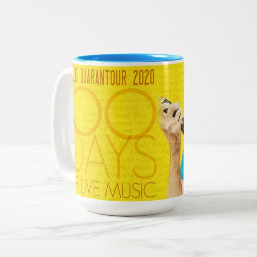Daryl Shawn 100 Days of Live Music Coffee Tasse (Vorderseite Links)