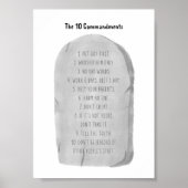 Das 10 Gebot-Poster Poster (Vorne)