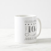 Das 10-jährige Jubiläum Kaffeetasse (VorderseiteRechts)