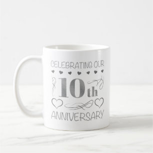 Das 10-jährige Jubiläum Kaffeetasse