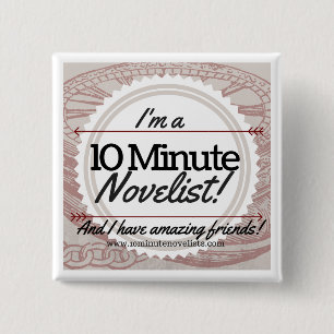 Das 10 winzige Novelists-offizielle Abzeichen! Button