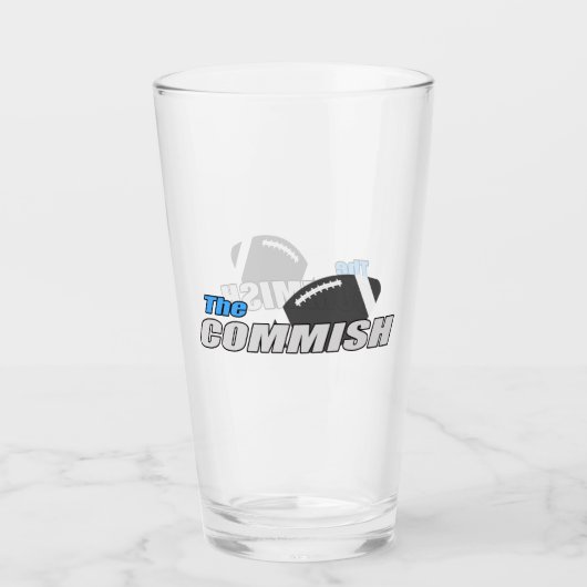 Das 16 oz Pint-Bierglas der Kommission Glas (Vorderseite)