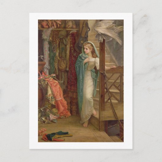 Das 1879 erbaute Hotelgebäude (Öl auf Leinwand) Postkarte (Vorderseite)