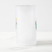 Das 19. Hole Funny Golf Dadism Geschenk Mattglas Bierglas (Mittel)