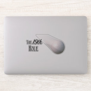 Das 19. Loch-Golf Aufkleber