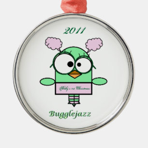 Das 1. Weihnachten 2011 Bugglejazz Babys Silbernes Ornament