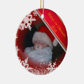 Das 1. Weihnachten des Babys Keramikornament (Rechts)