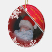Das 1. Weihnachten des Babys Keramikornament (Links)