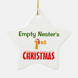 Das 1. Weihnachten des leeren Nesters Keramik Ornament