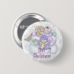 Das 1. Weihnachten des niedlichen Button